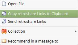 copy rscollection links to clipboard